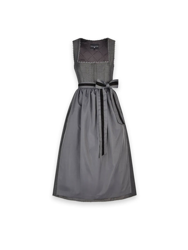 Tirana Dirndl – Elegante Schürze mit kontrastierender Satinschleife