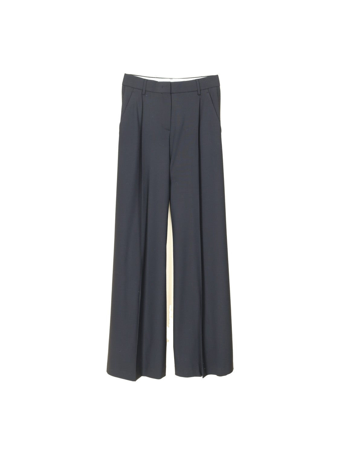 Stretchige Bundfaltenhose aus Schurwolle