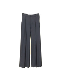 Stretchige Bundfaltenhose aus Schurwolle