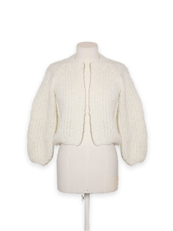 Strickjacke aus Woll-Alpaka-Mischung