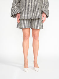 Siona – Kurze Baumwoll-Shorts mit Monogramm-Print