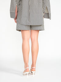 Siona – Kurze Baumwoll-Shorts mit Monogramm-Print