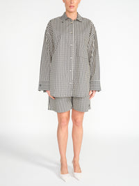 Siona – Kurze Baumwoll-Shorts mit Monogramm-Print