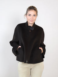 Oversized Jacke aus Kaschmir-Woll-Mix