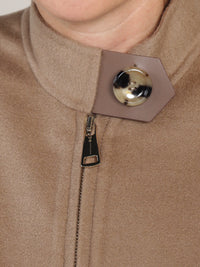 Oversized Jacke aus Kaschmir-Woll-Mix