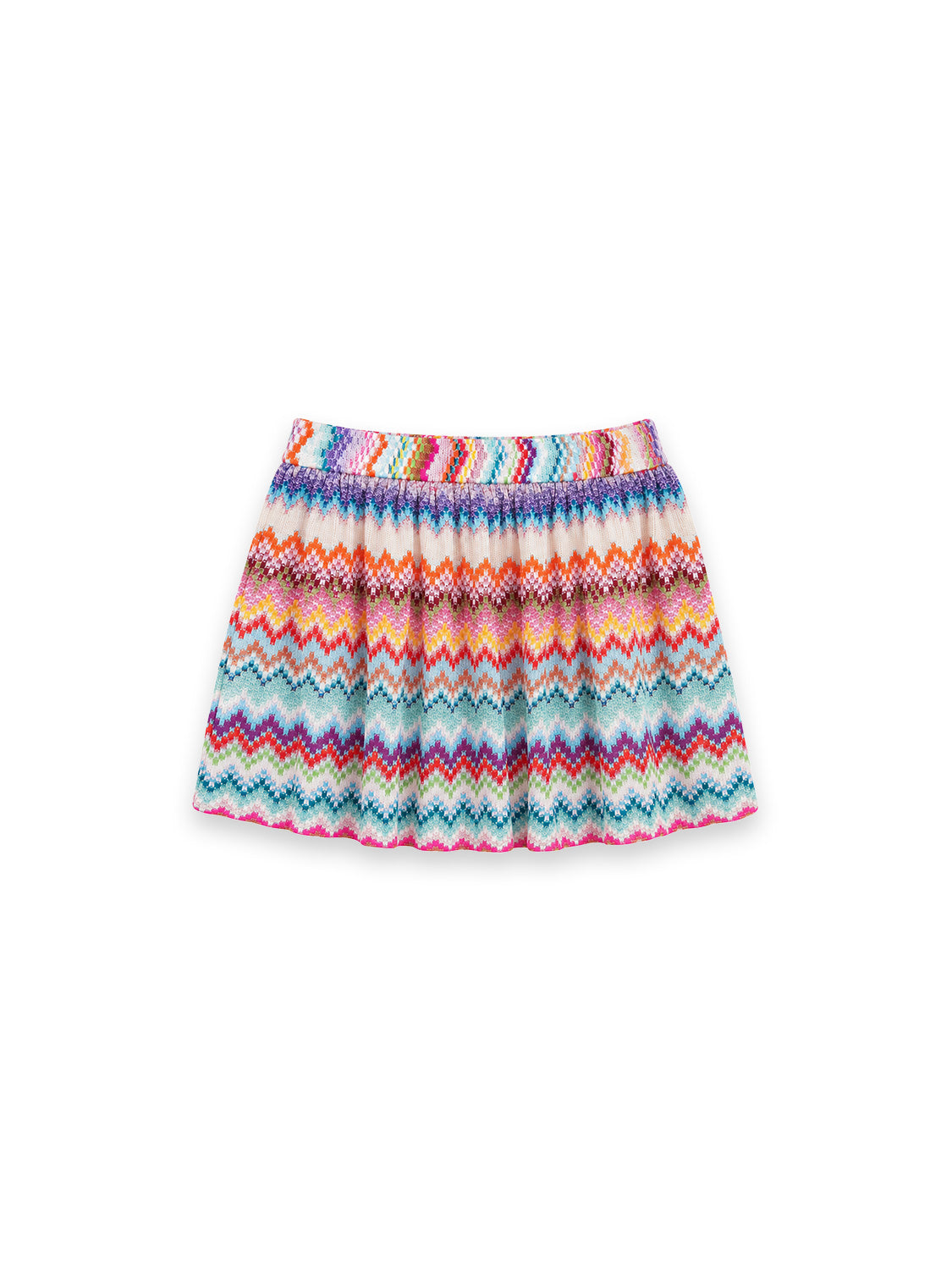 Shorts mit pixeligem Zickzackmuster