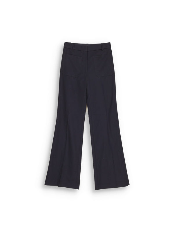 Christophe – Weite Hose aus Schurwolle