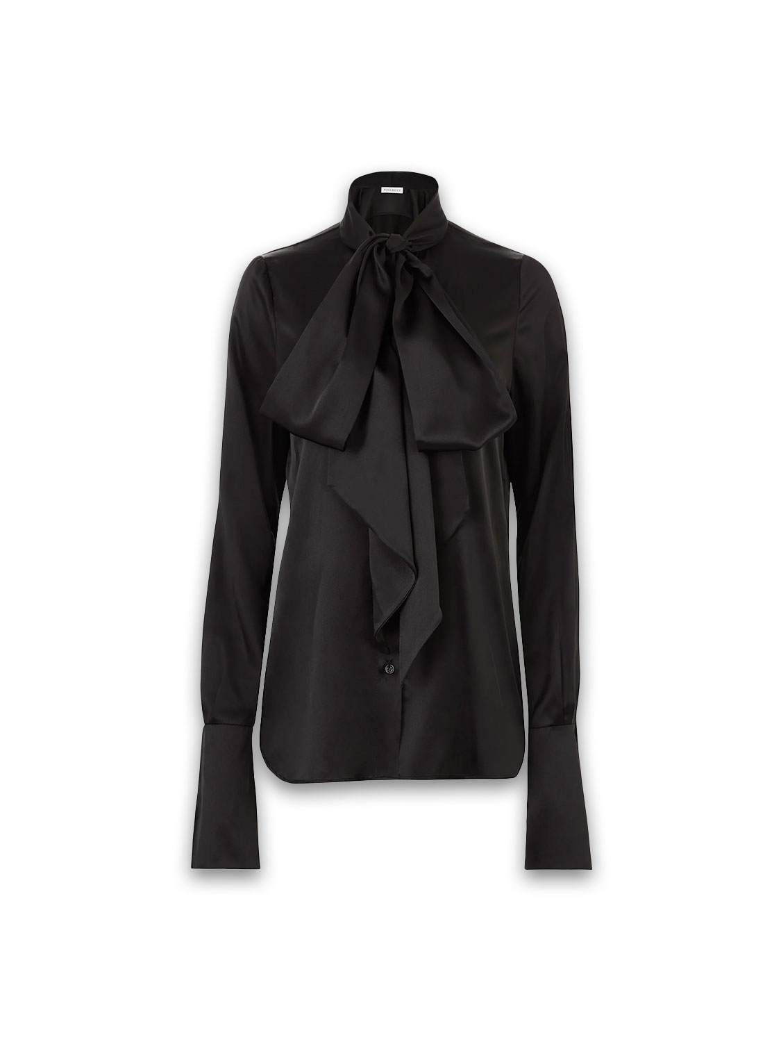 Bluse mit Schluppen-Detail aus Seide