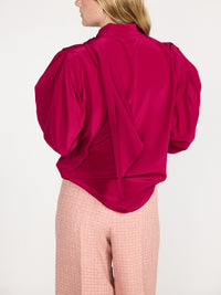 Schluppenbluse aus Seide