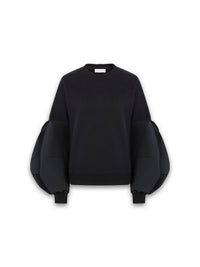 Twisted Fleece – Pullover mit Ballonärmeln