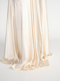 Bias Cut Maxirock aus Seiden-Mix