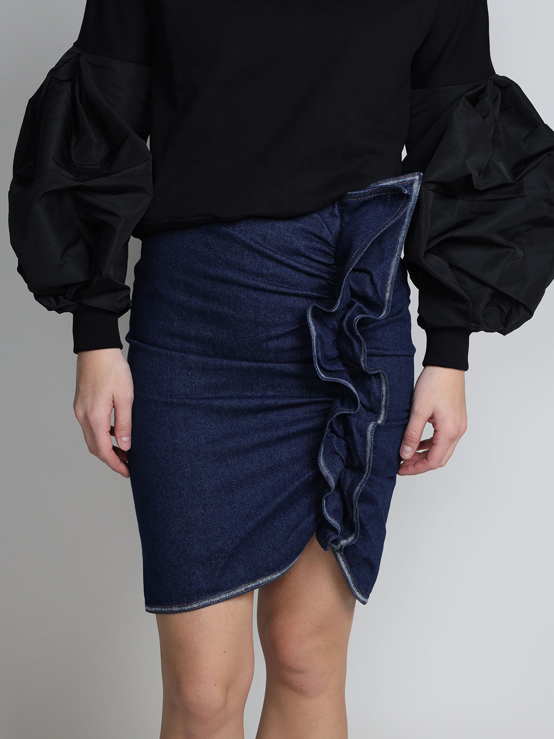 Draped – Minirock mit drapierter Partie