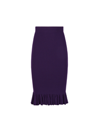 Midirock mit gerüschtem Schößchen