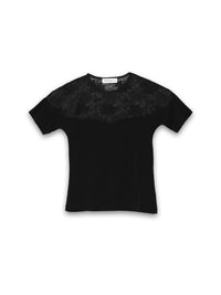 Fluid Jersey – Spitzen-top