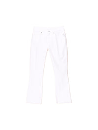 Verkürzte Jeans mit Schlag  