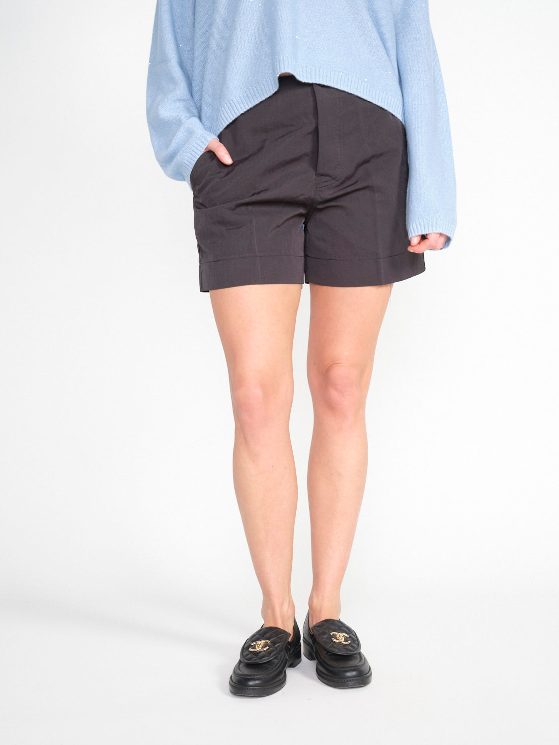 Rita – Shorts aus Leinen-Baumwoll-Mix