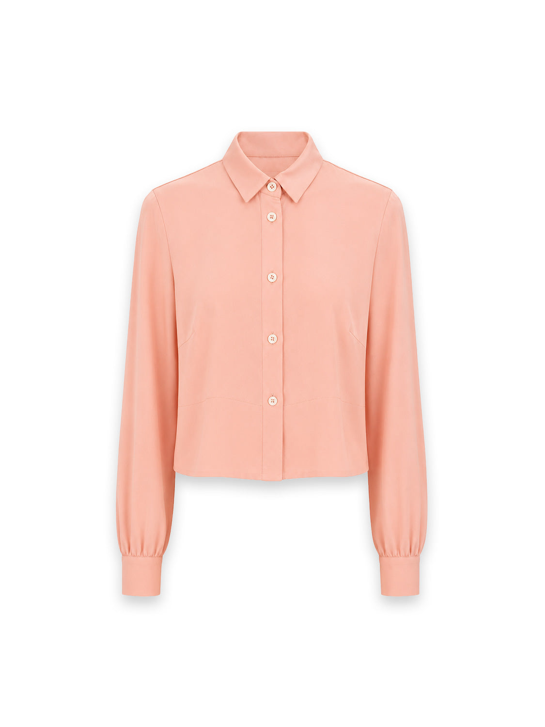 Kurze Bluse mit breitem Saum