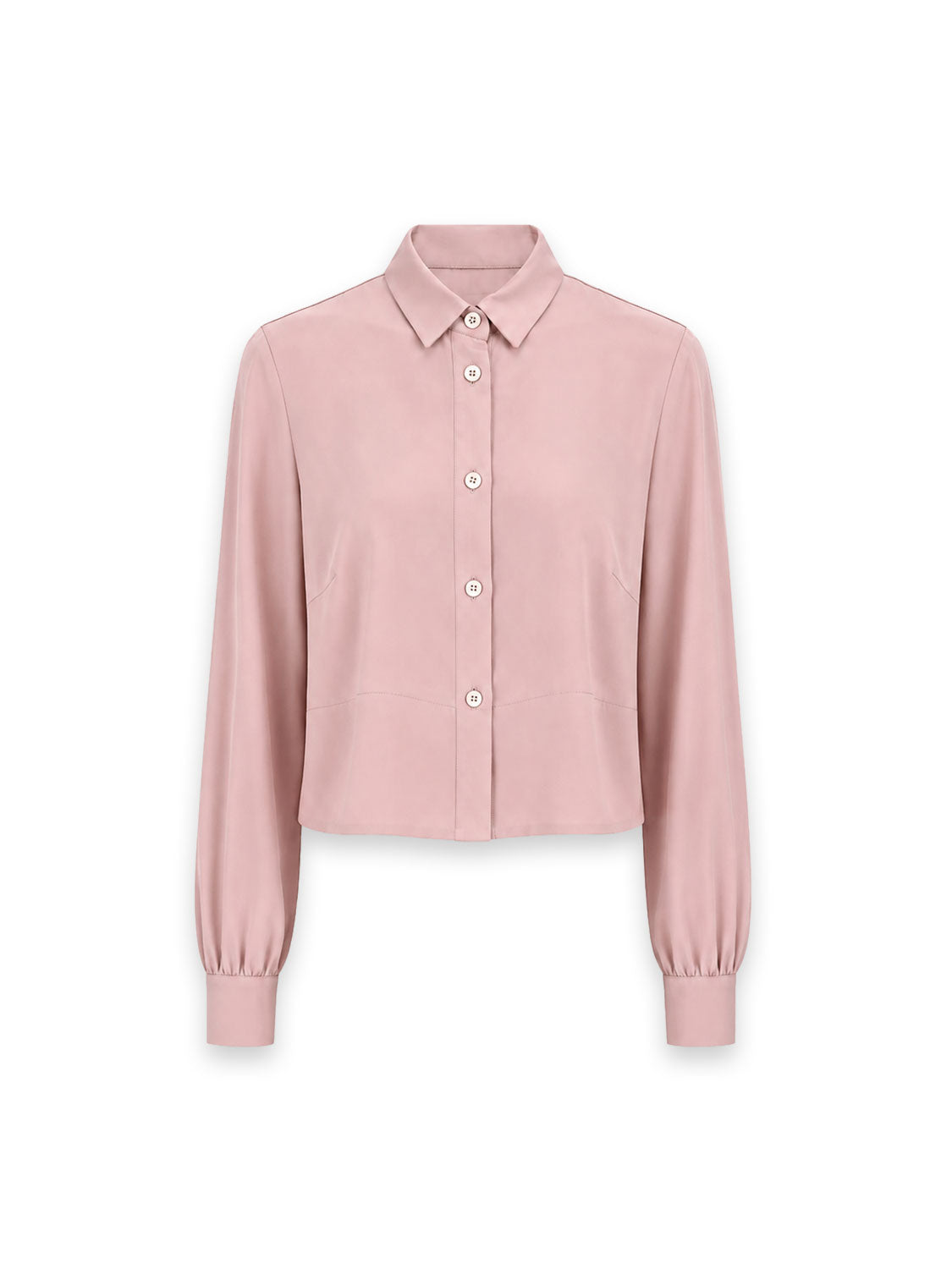Kurze Bluse mit breitem Saum