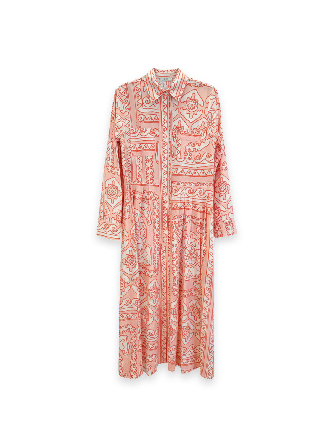 Midikleid mit grafischem Muster