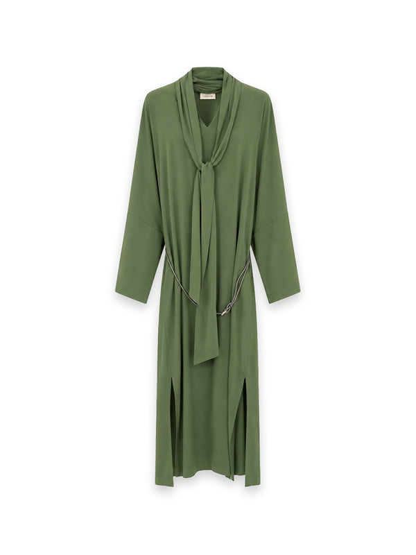 Maxikleid mit Schluppe