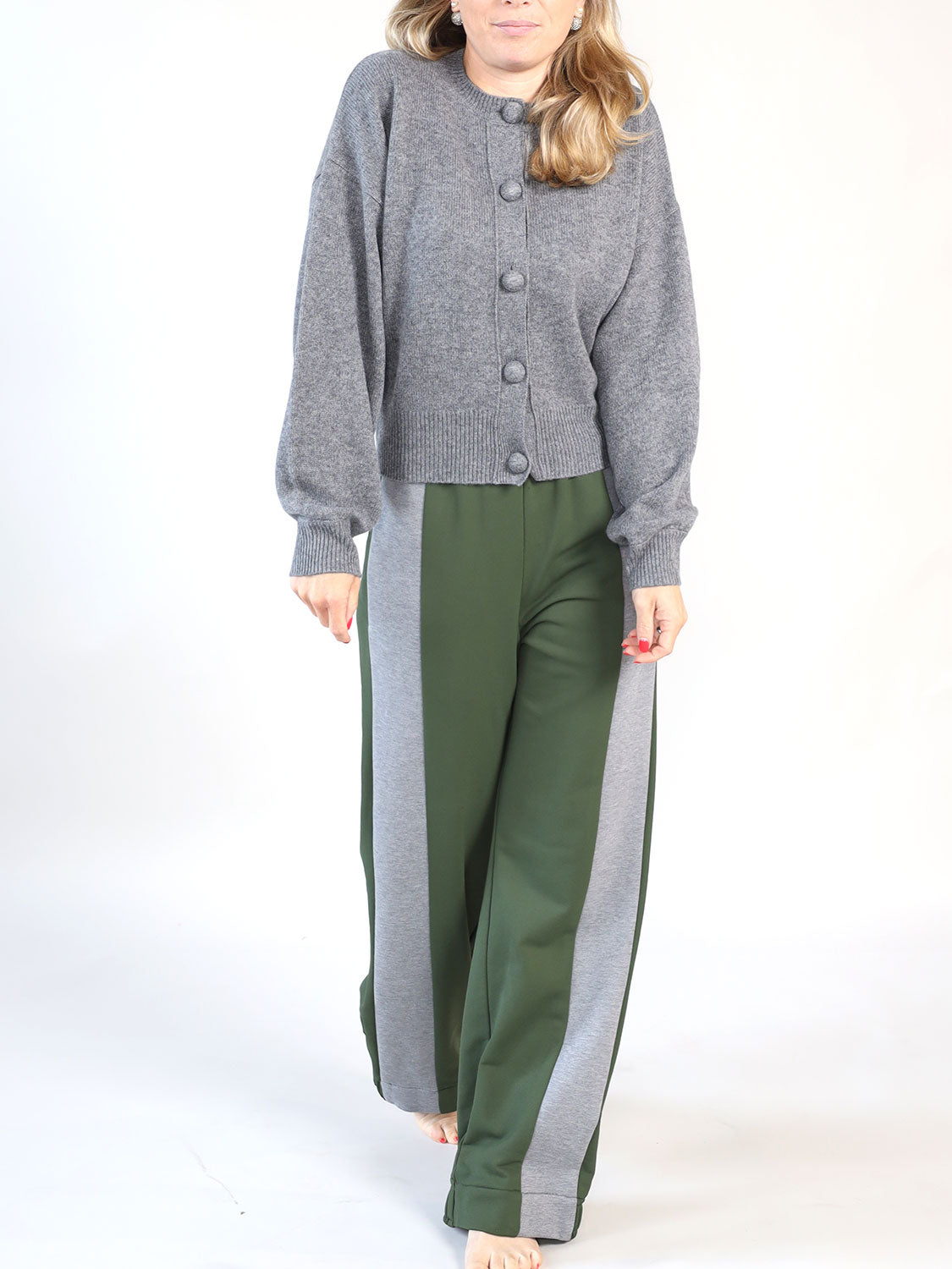 Lockere Hose aus Polyamid-Baumwolle Mischung