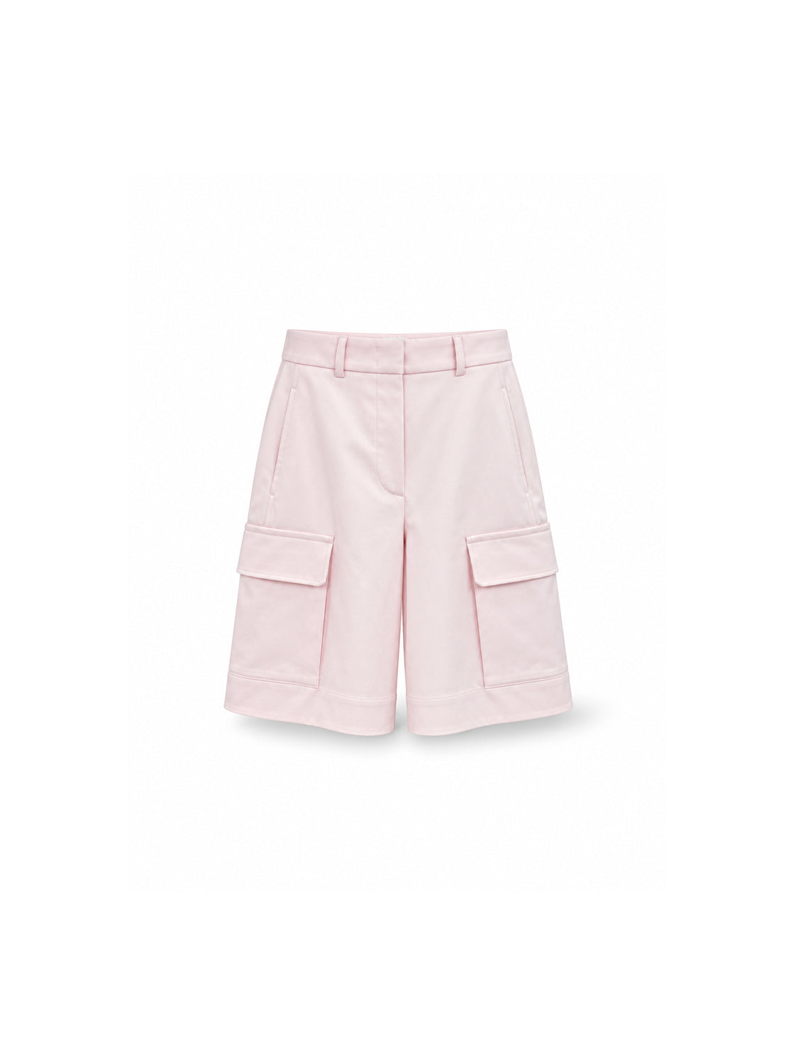 ODEEH Bermudashorts mit Cargotaschen und Gürtelschlaufen – Vorderansicht