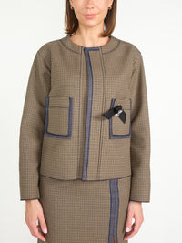 Karierter Blazer – Jacke aus Baumwolle