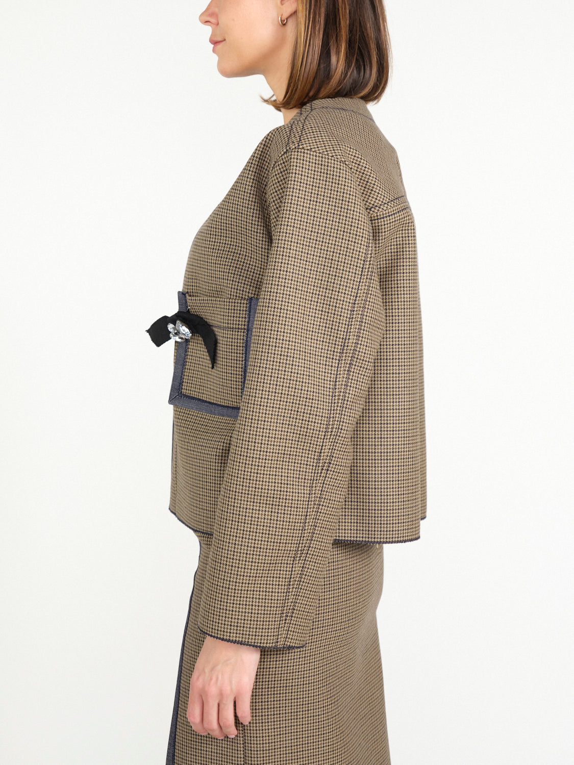 Karierter Blazer – Jacke aus Baumwolle