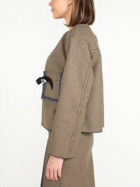 Karierter Blazer – Jacke aus Baumwolle