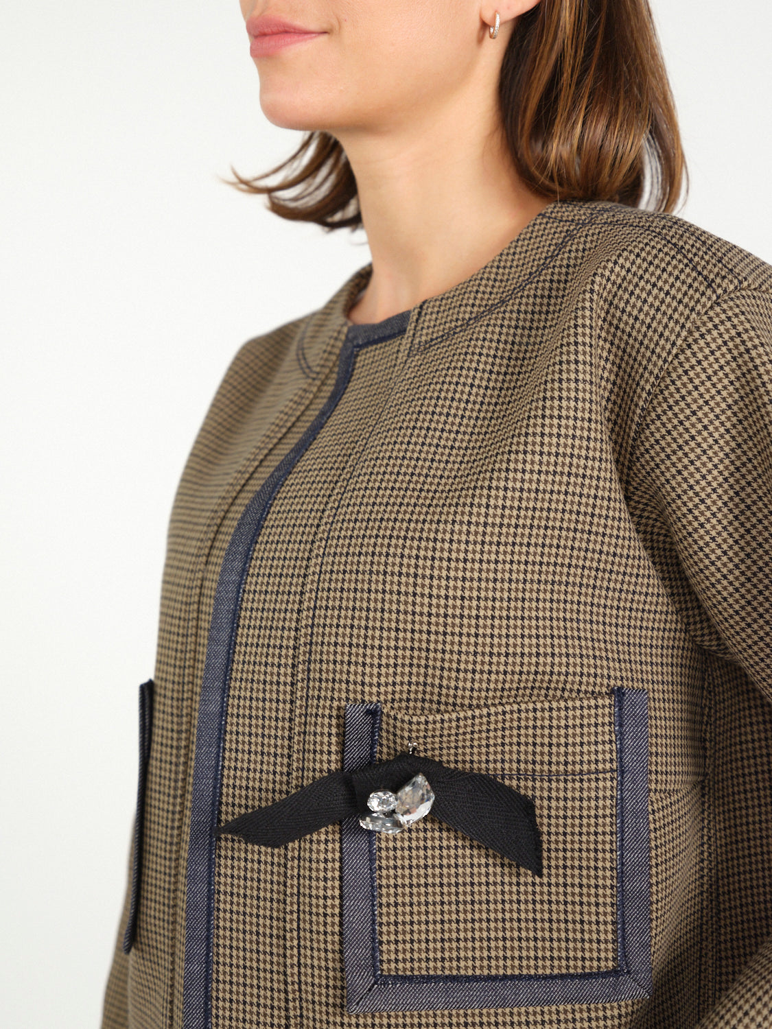 Karierter Blazer – Jacke aus Baumwolle