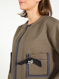 Karierter Blazer – Jacke aus Baumwolle