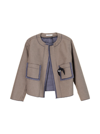 Karierter Blazer – Jacke aus Baumwolle
