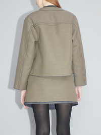 Karierter Blazer – Jacke aus Baumwolle