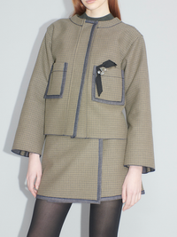 Karierter Blazer – Jacke aus Baumwolle