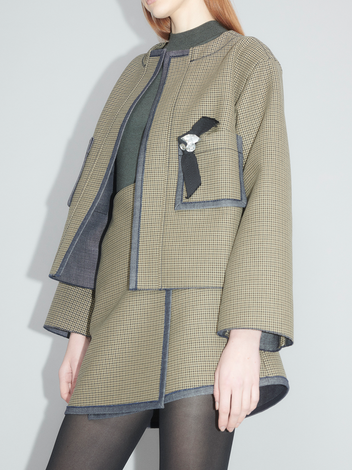 Karierter Blazer – Jacke aus Baumwolle