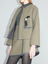 Karierter Blazer – Jacke aus Baumwolle