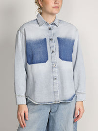 Denim-Hemd aus Baumwolle