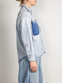 Denim-Hemd aus Baumwolle