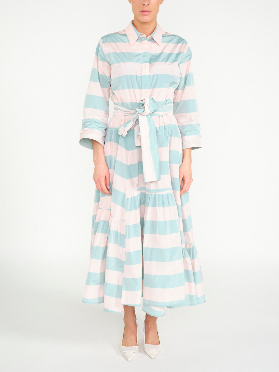 Gestreiftes Midikleid