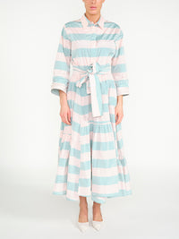 Gestreiftes Midikleid