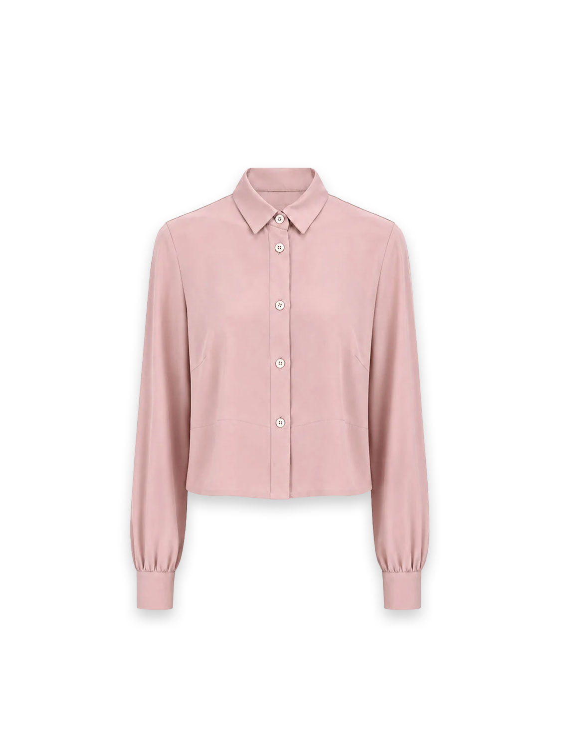 Kurze Bluse mit breitem Saum