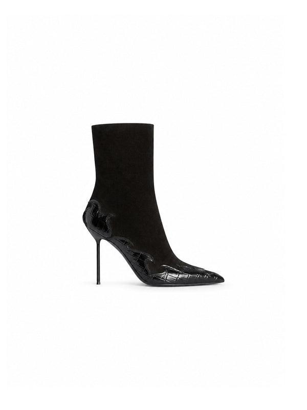 Paris Texas Lidia Queen of Hearts Stiefeletten mit Herz-Intarsien – Seitenansicht