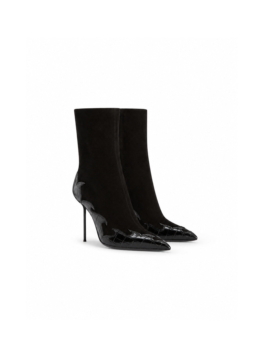 Paris Texas Lidia Queen of Hearts Stiefeletten mit Herz-Intarsien – Paaransicht