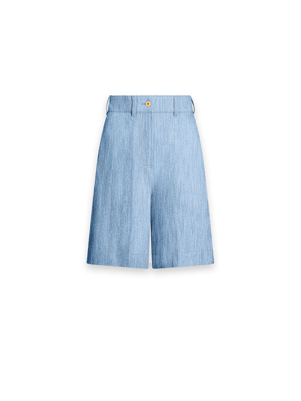 Denim-Bermudashorts aus Baumwollmischung