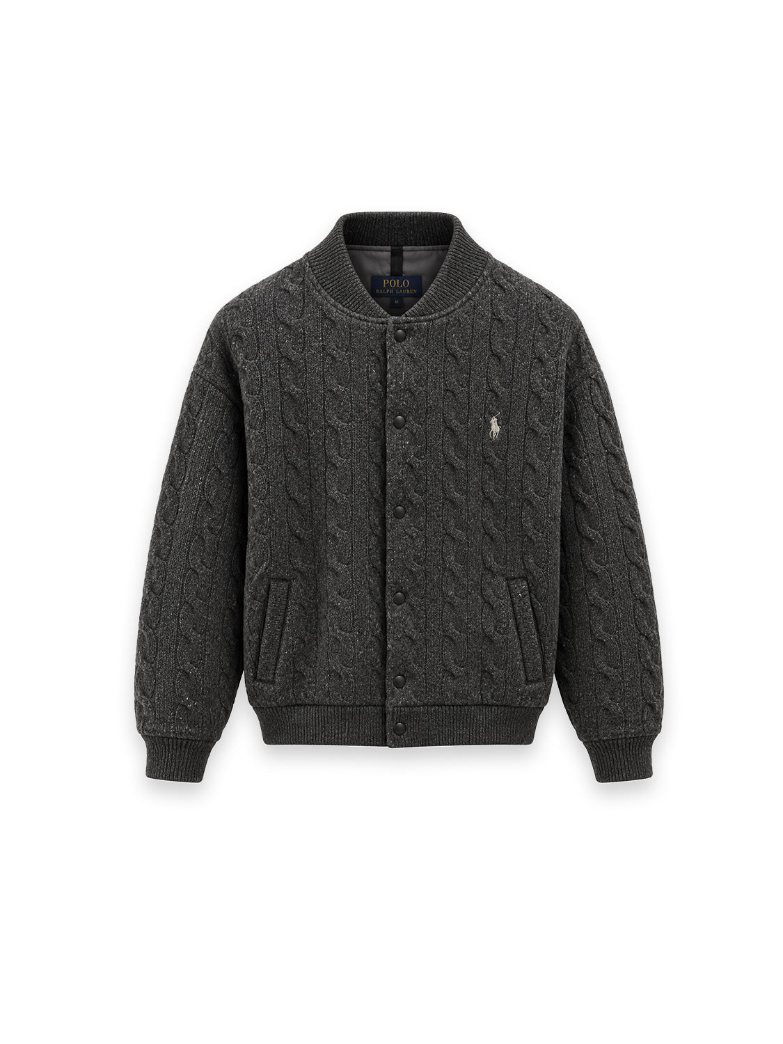 Bomberjacke mit Zopfmuster