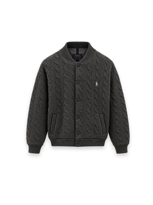 Bomberjacke mit Zopfmuster