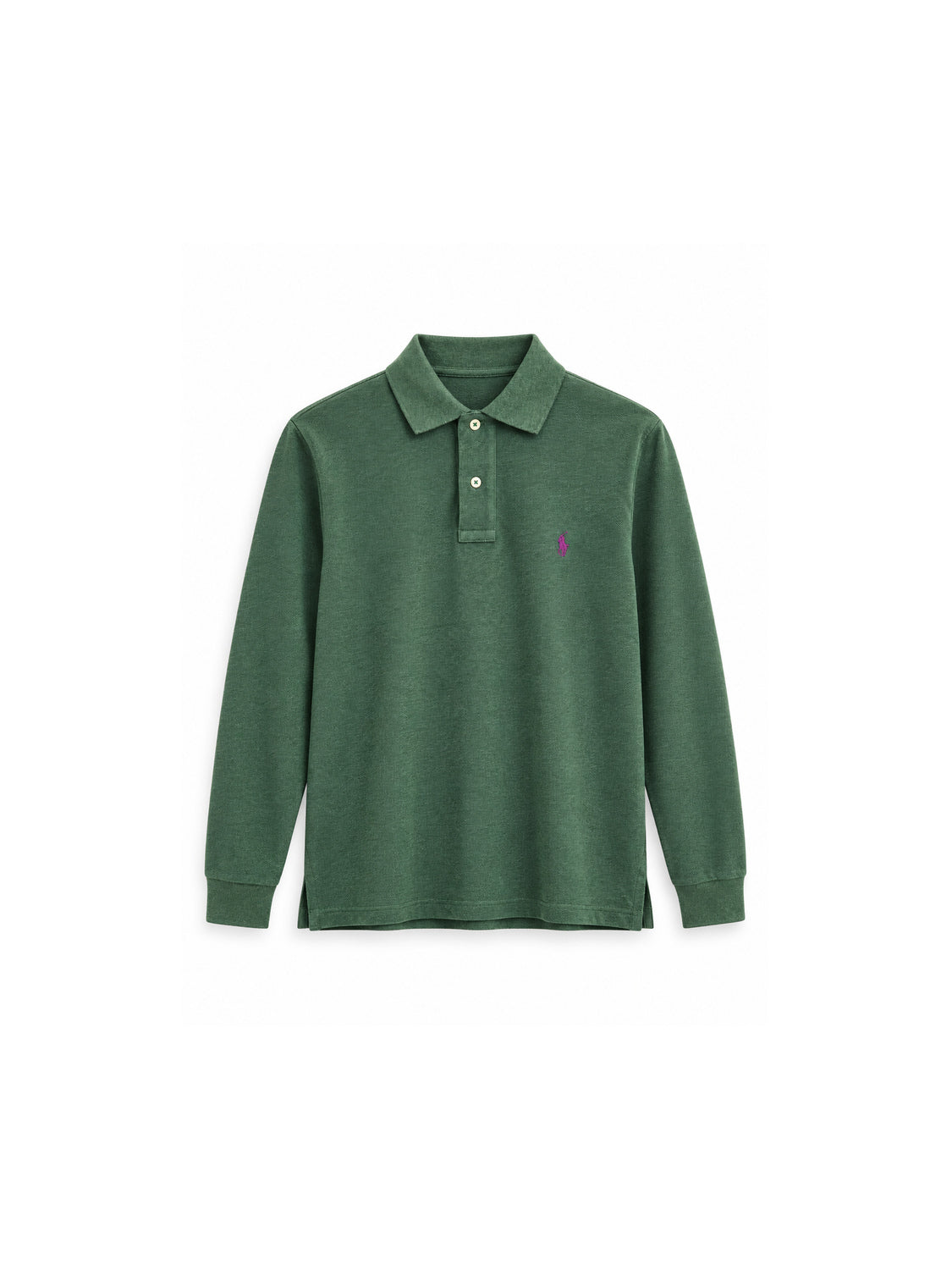 Polo Ralph Lauren Langarm-Poloshirt aus Baumwolle in Grün