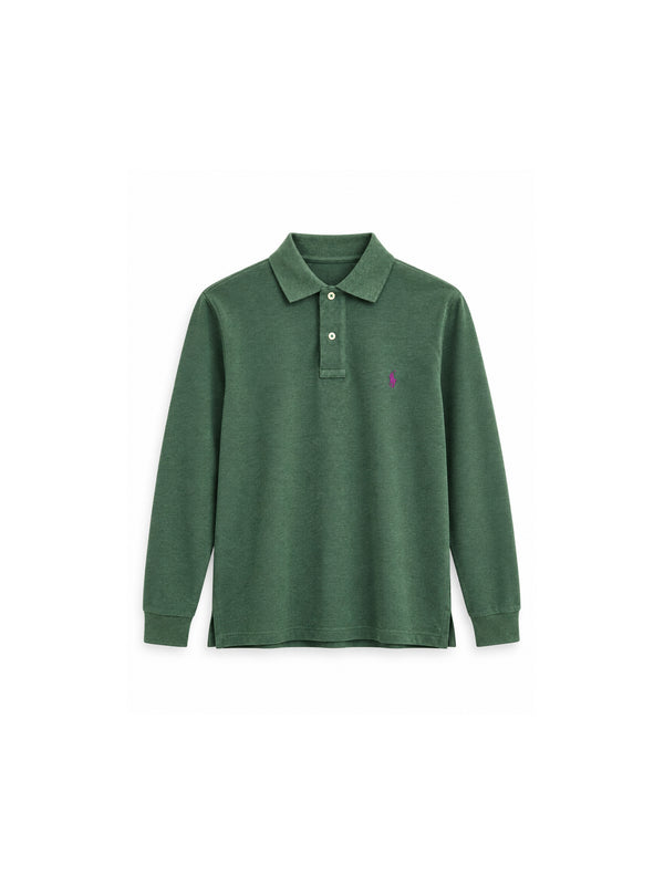 Polo Ralph Lauren Langarm-Poloshirt aus Baumwolle in Grün