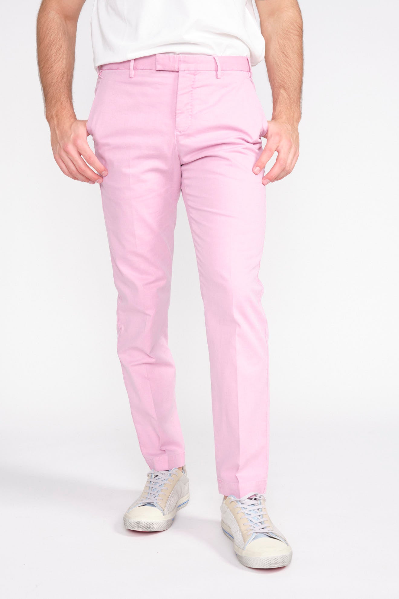 Hose im Chinostil mit Bügelfalte aus Baumwolle