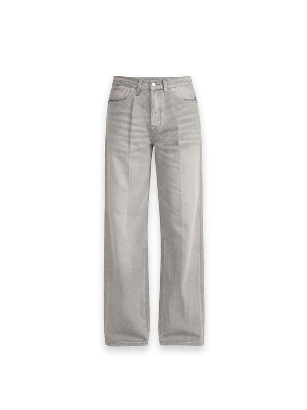 Damon – Jeanshose mit Bundfalte und ausgestelltem Bein